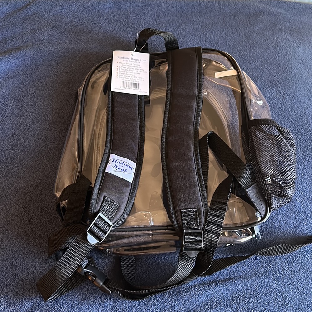 Stadium Bags Large Clear Backpack - Picture 3 of 5